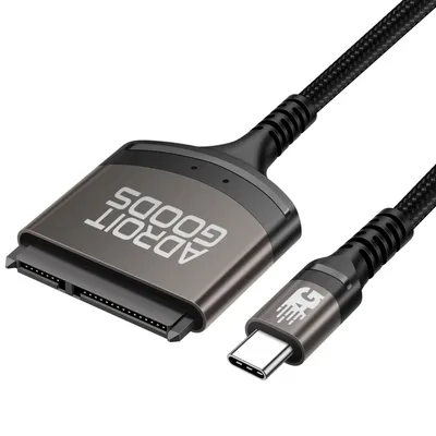 Zdjęcie produktu dla AdroitGoods Adapter kabla Sata do Usb-c - rozszerzenie dysku twardego - złącze