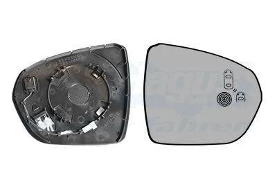 Produktbild von VAN WEZEL Spiegelglas Außenspiegel Rechts passend für PEUGEOT 3008 SUV (M) Beheizbar 4084836