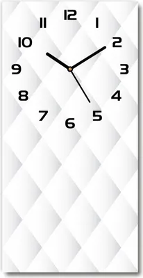 Produktbild von Wanduhr aus Glas – 30x60 cm - Glasbild - Glasuhr - Gehärtetes Glas -Quadrate Hintergrund
