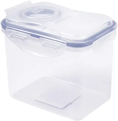 Imagen del producto de LOCK&LOCK Recipiente hermético con tapa abatible de 1 litro, 15,1x10,8x12,4 cm, modelo HPL812F - Recipiente individual