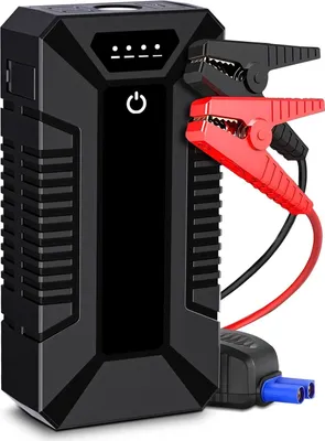 Obrázok produktu pre Prenosný štartér do auta - Startbooster/Powerbank - 7200 mAh 26,64 Wh - 600 A špičkový prúd - LED/SOS núdzové osvetlenie - čierna