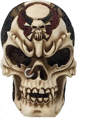 Produktbild von Totenkopf bemalt mit Tribals