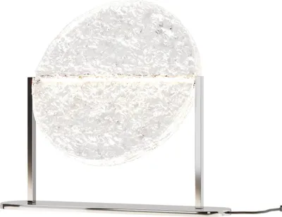 Produktbild von LED Nachttischlampe mit Dimmer Touch Metall Glas 31 cm Chrom warmweiß 3000 K 250 lm Modern