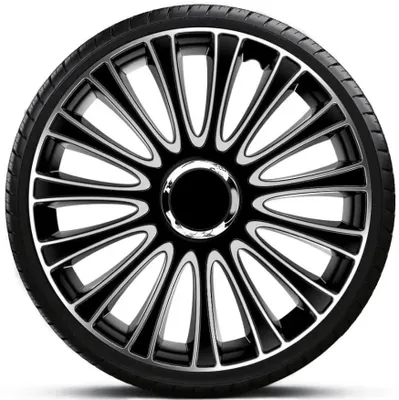 Obrázek produktu pro 13" kryty kol černé a stříbrné, ozdobné kryty kol, 13 LEMANS PRO SILVER BLACK ARGO