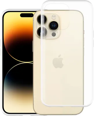 Image de Cazy Coque compatible avec iPhone 14 Pro Max Coque en Silicone - Coque Flexible - Transparant