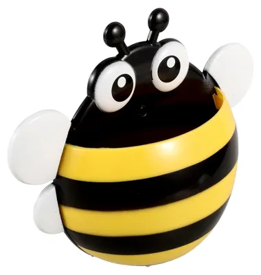 Produktbild von Magnetischer Stifthalter in Bienenform aus Kunststoff mit starker Magnetrückseite für Whiteboards und Kühlschränke