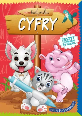 Immagine prodotto di Minikaligrafia. Cyfry. Zeszyt z rowkami do pisania
