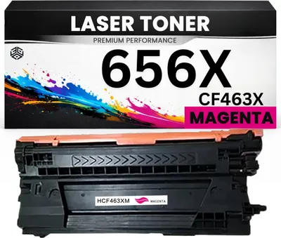 Produktbild von 2 x XXL Toner 656X für HP kompatibel Magenta CF463X Premium Alternative für HP Color LaserJet Enterprise M652dn, M652n, M653dn, M653x