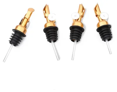 Image de Solidchoice - Ensemble de 4 verseurs à liqueur avec couvercle, pour bouteilles