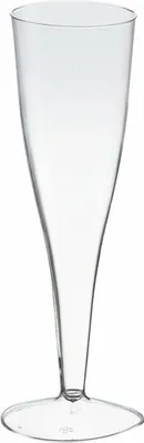 Produktbild von 12x Einweg-Champagnerglas Sektglas 100ml  PS 2 tlg. transparent glasklar