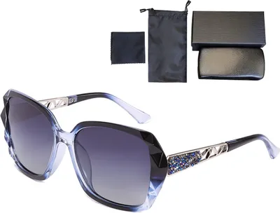 Produktbild von Große, polarisierte Vintage-Sonnenbrille für Damen in klassischen Farben, ideal für Outdoor-Aktivitäten.
