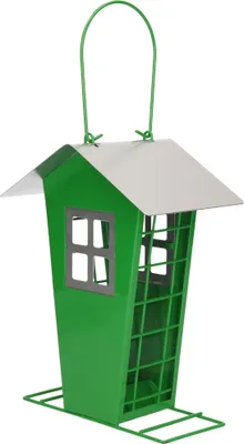 Produktbild von Vogelfutterhaus - grun - Metall - 14 x 13 x 19 cm