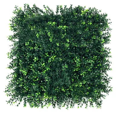 Produktbild von Buxibo Kunsthecke Set - 4x50x50 cm - Grüne Wand - Künstlicher Efeu - Balkonsichtschutz - Kunstpflanzen innen/außen - Efeu