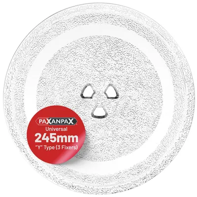 Mikrowellen-Drehteller Glasplatte 245 mm mit 3 Befestigungen