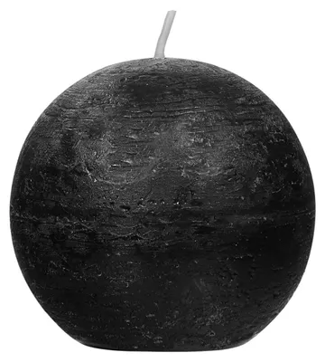 Produktbild von Pomax Candle Kerze aus Paraffinwachs, Schwarz, Ø 9 cm