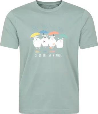 Produktbild von Mountain Warehouse - "Great British Weather" T-Shirt für Herren/Damen Uni MW4992 (4XL) (Helles Khaki)