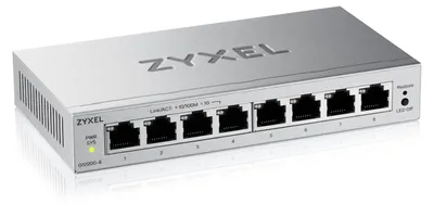 Produktbild von Zyxel GS1200 Series GS1200-8 - Switch - Smart - 8 x 10/100/1000 - Desktop