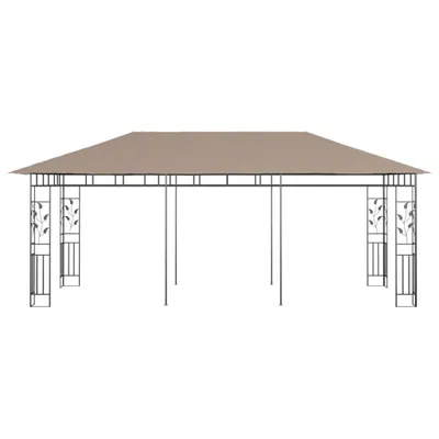 Produktbild von Möbel Garten-Pavillon Wasserdicht Design - Pop-Up-Partyzelt/ Festzelt - mit Moskitonetz 6x3x2,73 m Taupe 180 g/m² Top5405792