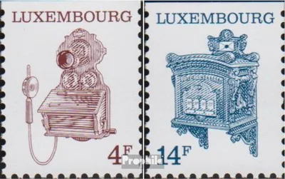 Produktbild von Briefmarken Luxemburg 1991 Mi 1281Do-1282Do (kompl.Ausg.) postfrisch Postmuseum
