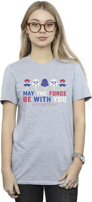 Produktbild von Star Wars: A New Hope - "May The Force Ice Pops" T-Shirt für Damen BI45254 (S) (Grau)