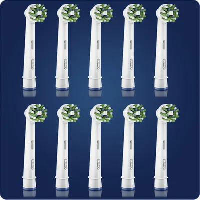Immagine prodotto di Testina dello spazzolino Oral-B CrossAction 80339346 10 pezzi Blu, Verde, Bianco