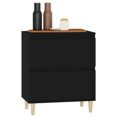 Obrázek produktu pro vidaXL Příborník černý 60x35x70 cm Materiál dřeva