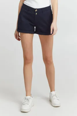 Produktbild von OXMO OXPiera Damen Chino Shorts Bermuda Kurze Hose mit Stretch