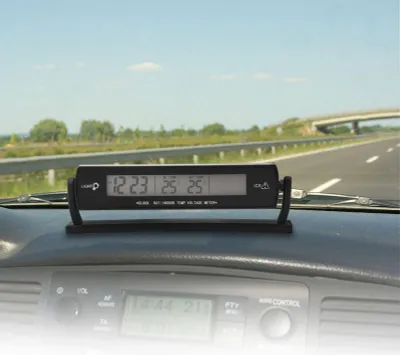 Zdjęcie produktu dla Wysoka dokładność Automatyczny samochodowy monitor temperatury Termometr Woltomierz Cyfrowy wyświetlacz LCD