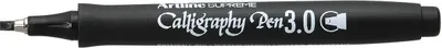 Produktbild von Artline Supreme Calligraphy Pen 3.0, Schwarz, Schwarz, Rund, Tinte auf Wasserbasis, Meißel, 3 mm