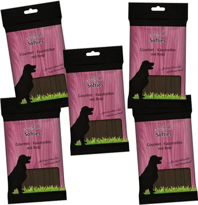 Produktbild von Greenhound Softies - Gourmet Kaustreifen Rind - fettarm - weich - zäh