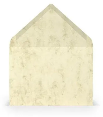 Produktbild von Briefumschläge B6, 80 g/m², Chamois Marmora, nassklebend, 5 Stück