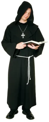 Produktbild von Kostüm Klosterbruder, Mönchskutte schwarz, Gr. 50