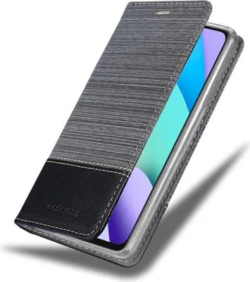 Image de Cadorabo Housse pour Xiaomi RedMi 10 / RedMi NOTE 11 4G Housse en gris Housse téléphone portable Etui Book Case Cover