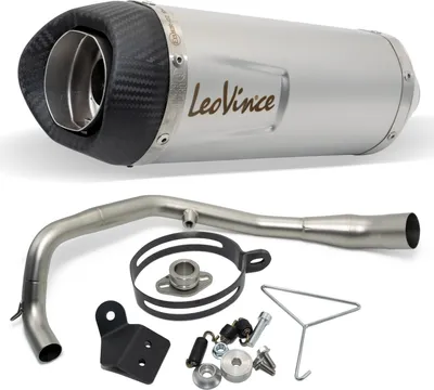 Zdjęcie produktu dla Kompletny układ wydechowy LeoVince LV One Evo ze stali nierdzewnej do HONDA CB 125R