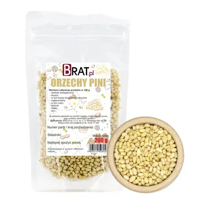 Zdjęcie produktu dla Orzechy pinii 200g Brat.pl
