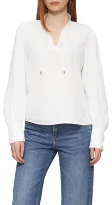Produktbild von s.Oliver 2159844.0100.40, Bluse, Erwachsener, Weiblich, Langärmlig, Regular fit, 100% Baumwolle