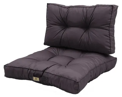 Immagine prodotto di Cuscino per salotto da giardino trapuntato 50x50cm Grigio carbone