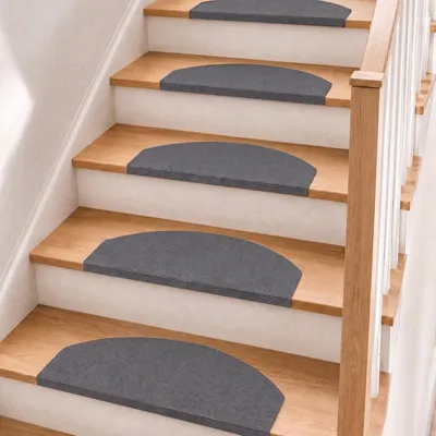 Treppenmatten 15er Set, 60x24 cm, selbstklebend, rutschfest