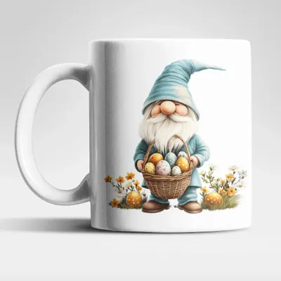 Produktbild von Ostern Gnom Ostereier Kaffeetasse Teetasse Tasse Geschenkidee 325 ml – Gnom-01