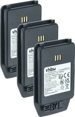 Produktbild von vhbw 3x Akku Ersatz für Ascom 1220187, 660273/1B für Handy Smartphone Telefon (1100 mAh, 3,7 V, Li-Ion)