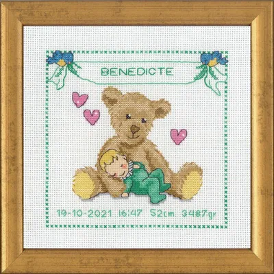 Zdjęcie produktu dla Wycofany model Permin do haftu krzyżykowego "Benedicte", wzór liczony, 19x19cm, 92-9714