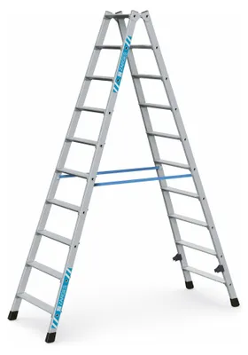 Produktbild von Zarges gebördelte Doppelstufenleiter Nova B 2x10 Stufen