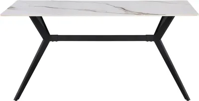 Produktbild von Keramik-Esstisch "Boreal" - 4 bis 6 Personen - 160 cm - Weiß