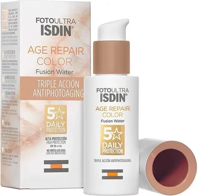 Zdjęcie produktu dla Ochrona przeciwsłoneczna z kolorem Isdin FotoUltra Repairing Fluid SPF 50 (50 ml)
