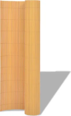 Image de vidaXL Clôture de jardin double face PVC 90×300 cm Jaune