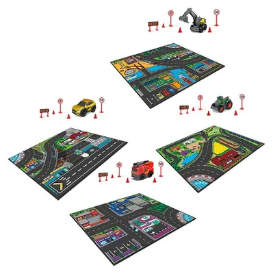 Image de Simba Dickie Vertr. GmbH&Co.KG SPIELTEPPICH MICRO WORLD +FAHRZEUG