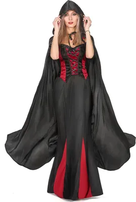 Produktbild von Umhang Kapuzen-Cape 165cm schwarz - Einheitsgröße (42)