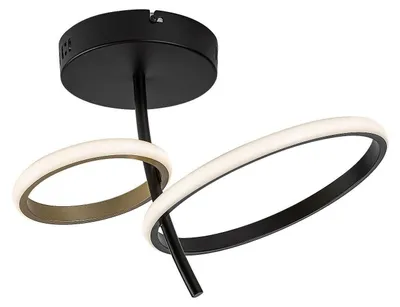 Obrázok produktu pre Rabalux Čierne stropné LED svietidlo Emilion 390mm 24W 71296