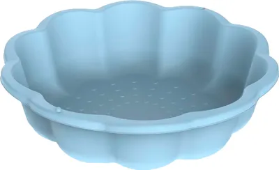 Image de Bac à sable bleu en plastique Fleur 76 cm