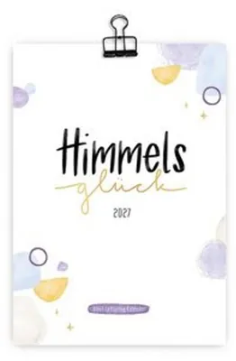 Produktbild von Brunnen Wandkalender Himmelsglück 2027 mit Aquarellmotiven und Bibelversen